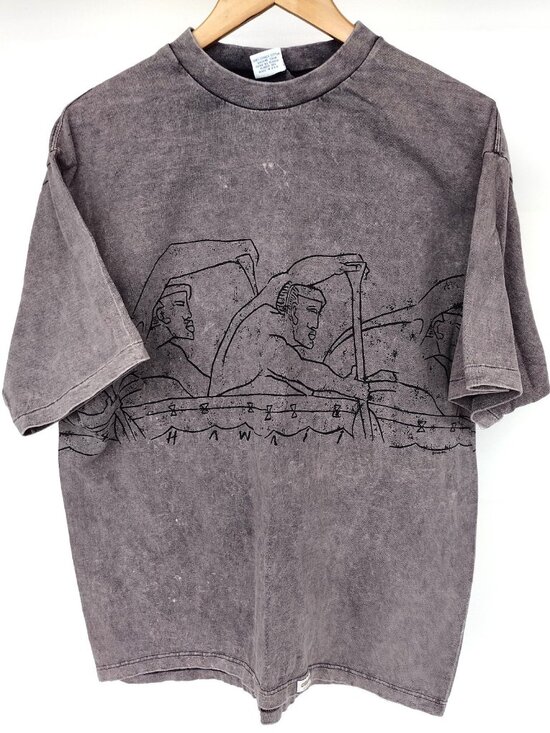 Crazy Shirts Other - Crazy Shirts Hawaii Rowing Vintage Combed Cotton Tee Shirt Grey XL